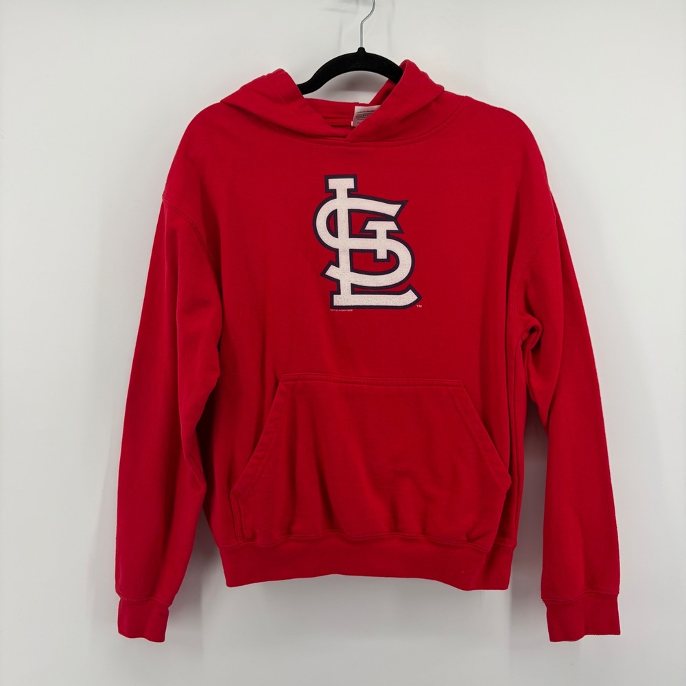 St Louis Cardinals Youth XL Red Pullover Hoodie Sweatshirt MLB‎ Baseball